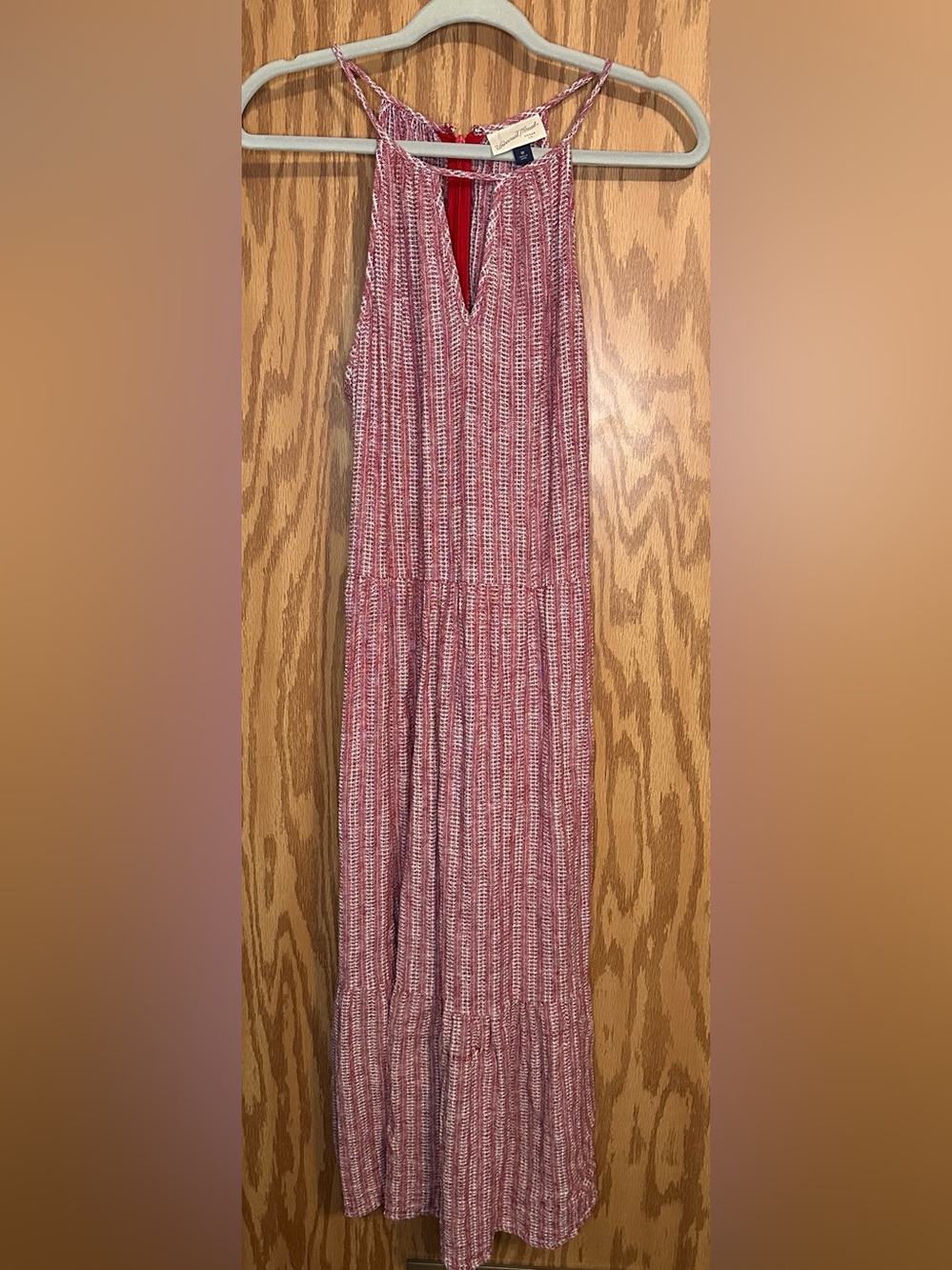 Universal Thread Linen Blend Tiered Dress Size M